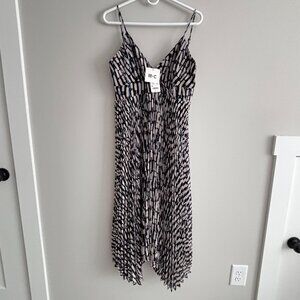 Uniqlo C Camisole Long Pleated Printed Dress